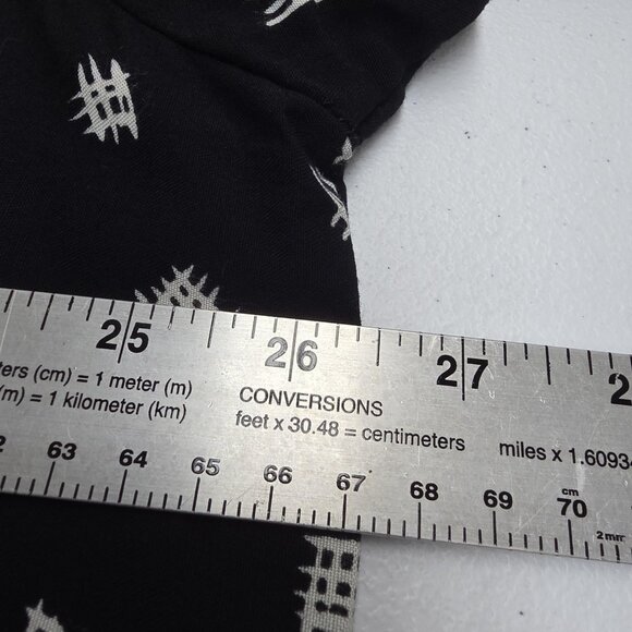 Vintage Caliche Collection Shirt Womens 18W Black White Rayon Button Up 90s USA - Picture 9 of 10